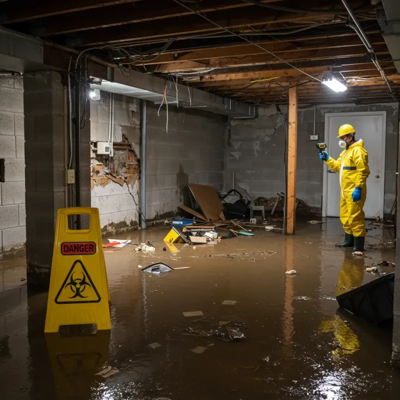 Flooded Basement Electrical Hazard in Jim Hogg County, TX Property